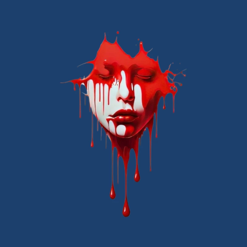 Bloody girl Male Pullover Hoodie