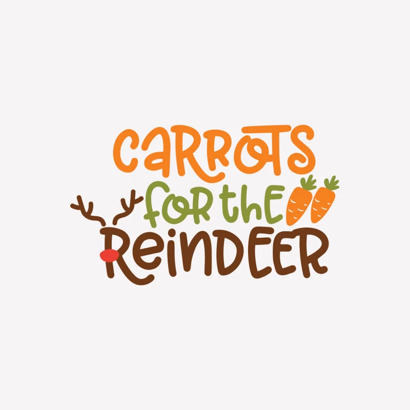 Carottes pour le renne, design de Noël coloré Femme T-Shirt