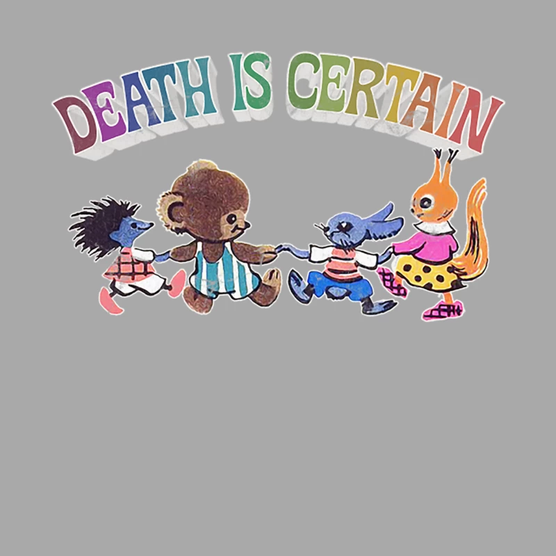 Death Is Certain - Nihilist Design Female Pullover Hoodie