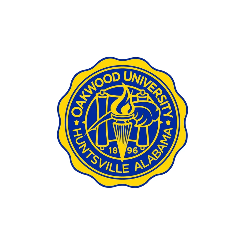 Official Seal of Oakwood University in Huntsville, Alabama Throw Pillow