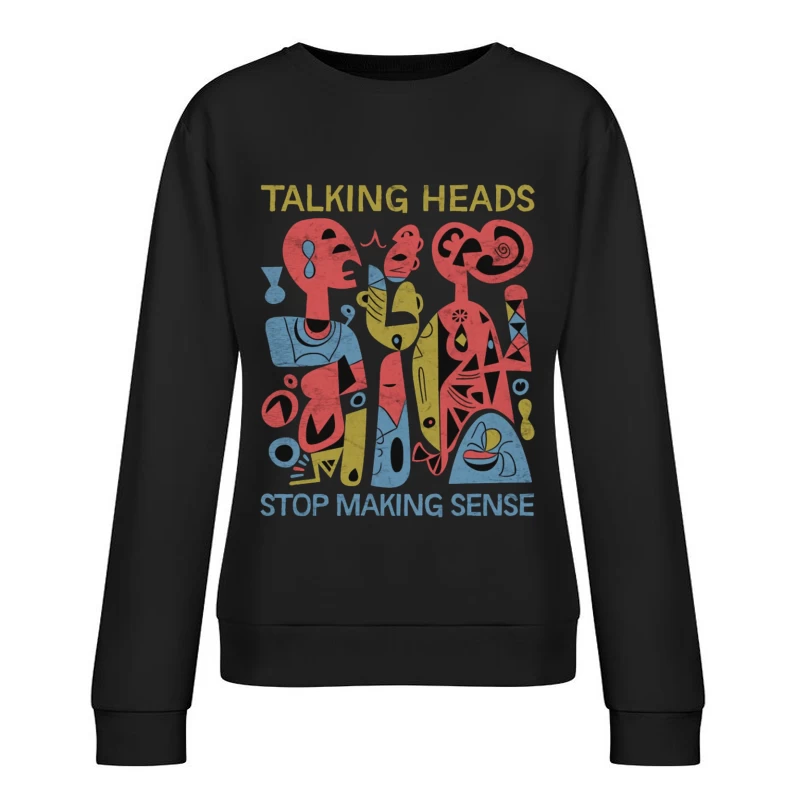 Talking Heads "Stop Making Sense" Abstract Album Art Female Pullover Sweatshirt