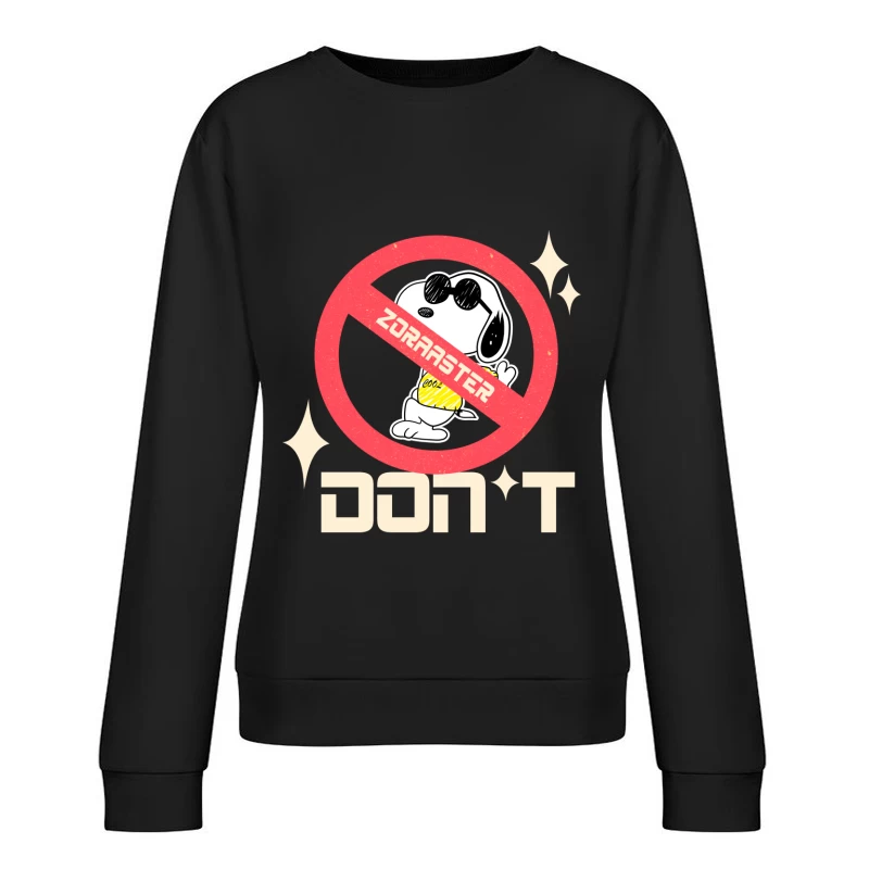 Protest gegen Zoraaster Maskottchen Damen Pullover Sweatshirt