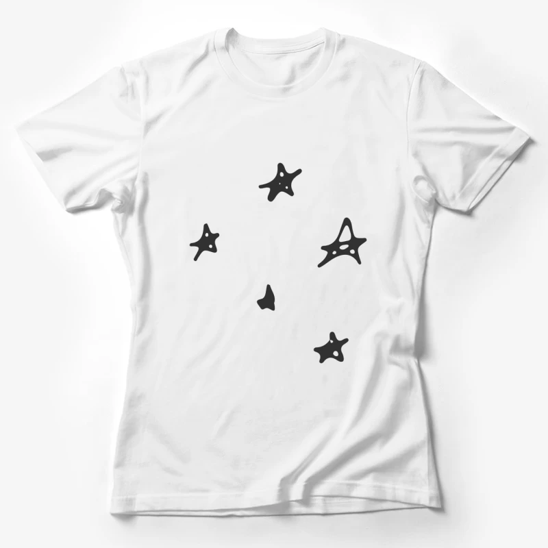 Motifs abstraits en forme d'étoiles Femme T-Shirt