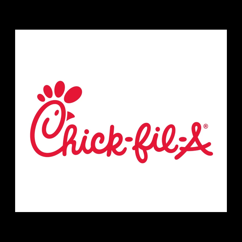 Chick-fil-A Restaurant Chain Logo in Red Tapestry