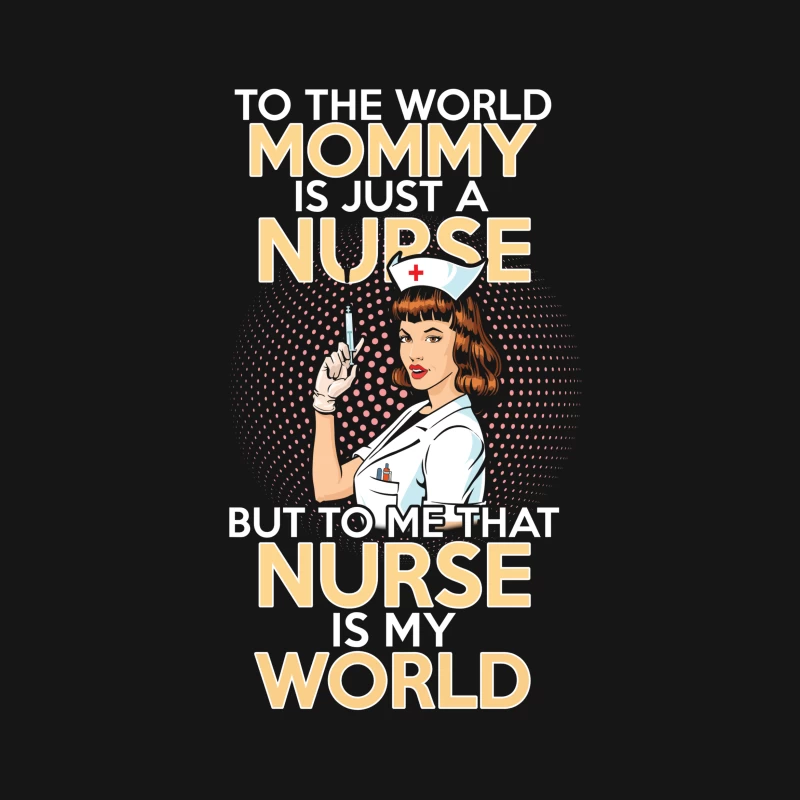 Maman infirmière, mon monde Femme T-Shirt