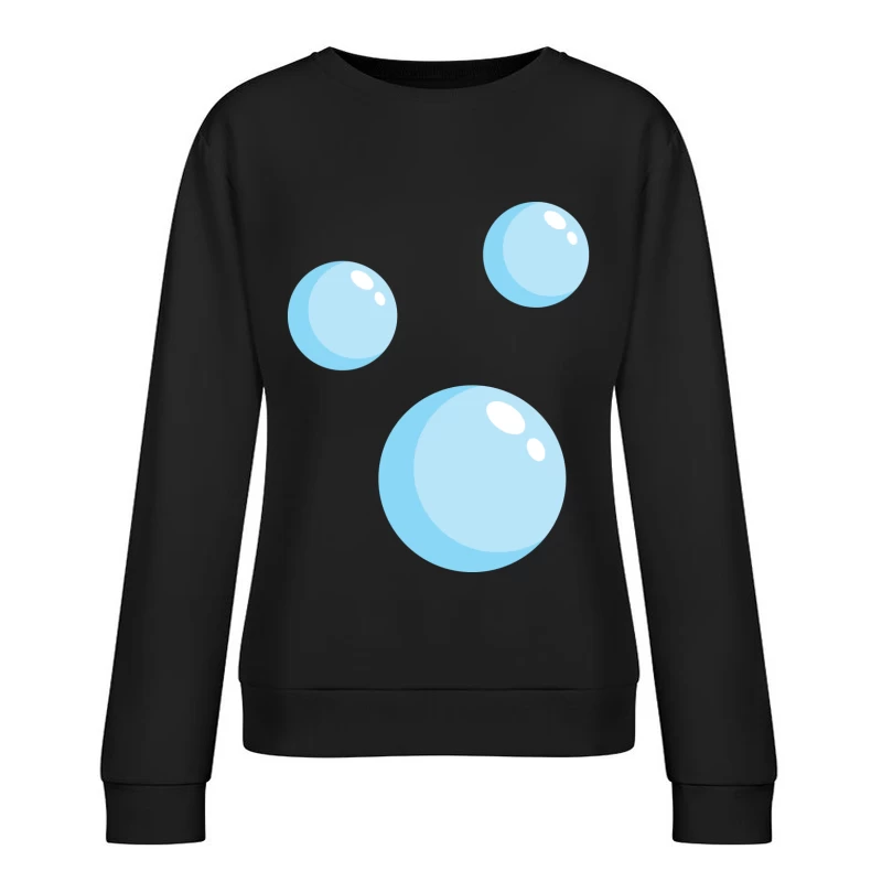 Bulles Bleues Légères Femme Sweat-shirt à enfiler