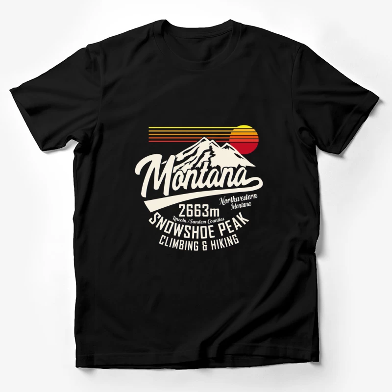 Montana Snowshoe Peak für Klettern und Wandern Herren T-Shirt