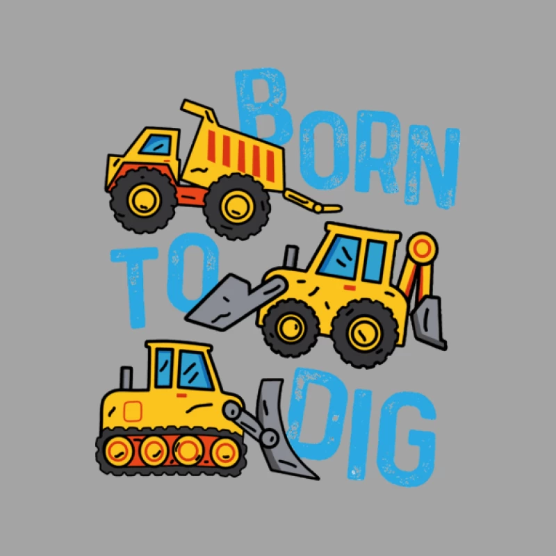 Baumaschinen-Design mit Slogan Damen T-Shirt
