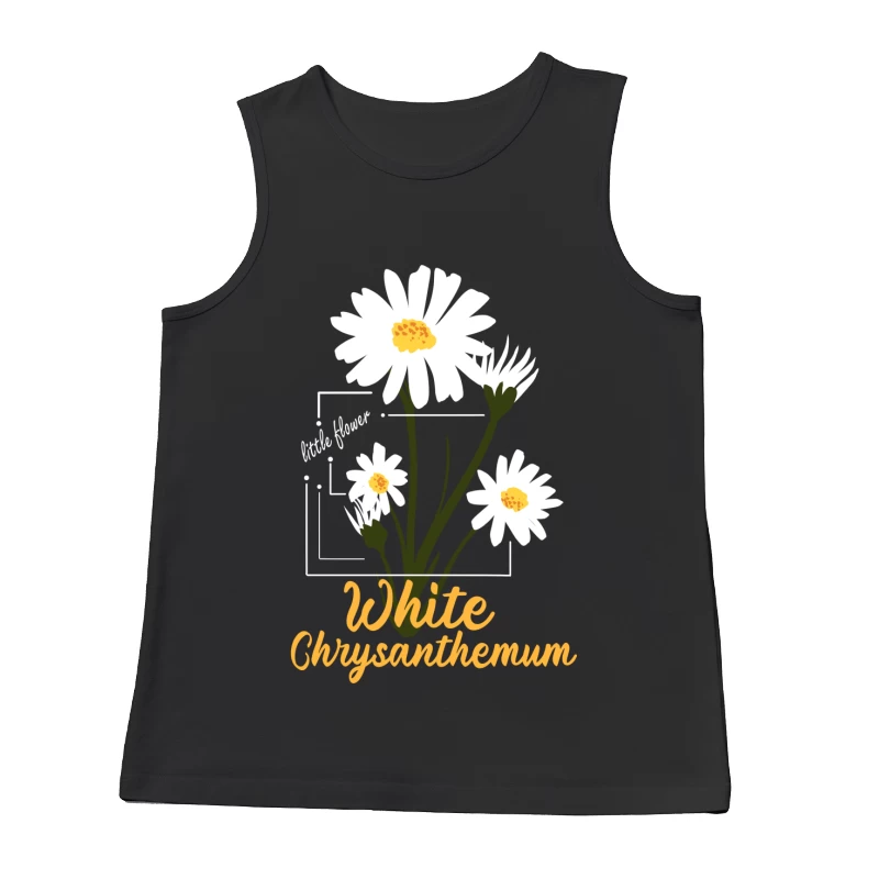 Weiße Chrysantheme Design Herren Tanktops