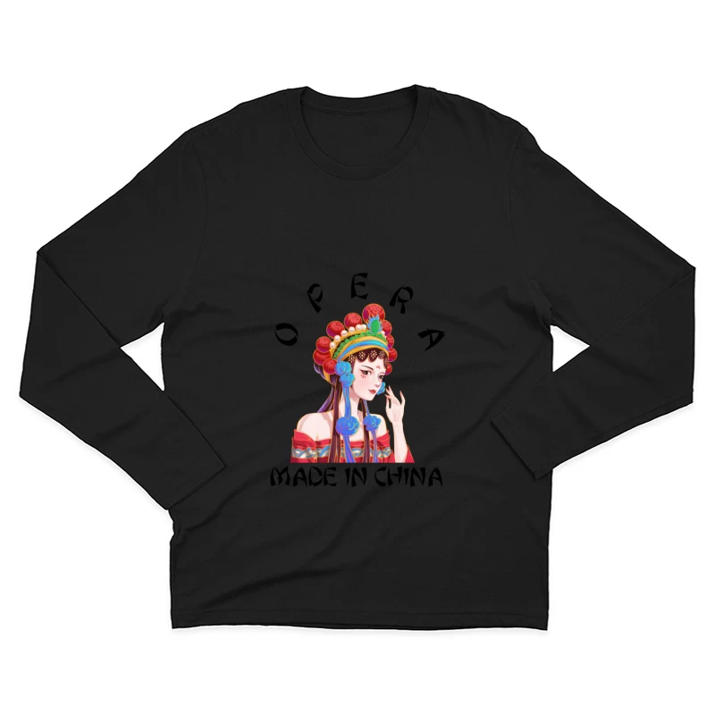 Traditionelle chinesische Operndarstellerin Herren Langarm T-Shirt