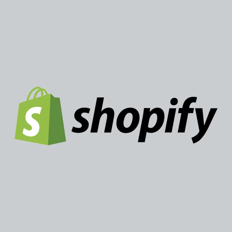 Shopify E-commerce Platform Logo with Green Shopping Bag Icon Baseball Cap