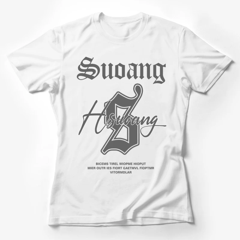 Modern Typography and Graphic Design Female T-Shirt
