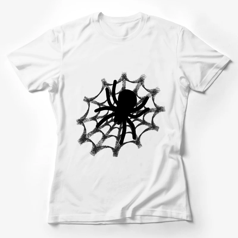 Spinne im Netz Design Damen T-Shirt