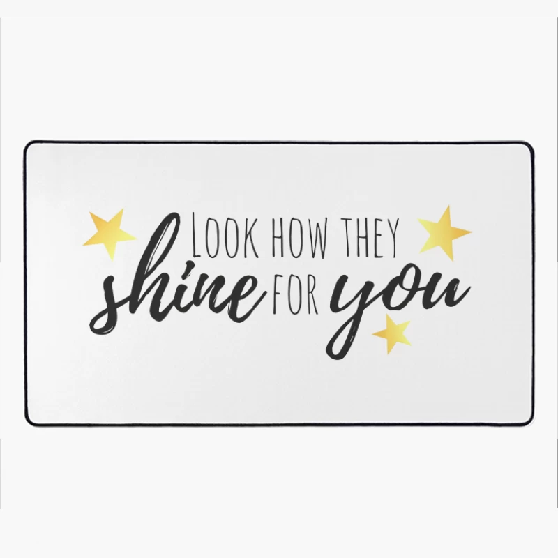 Coldplay Shine For You Desk Mat