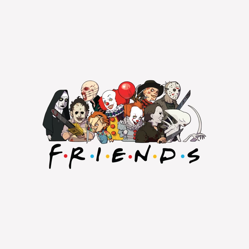 Horror Characters Parodying Friends