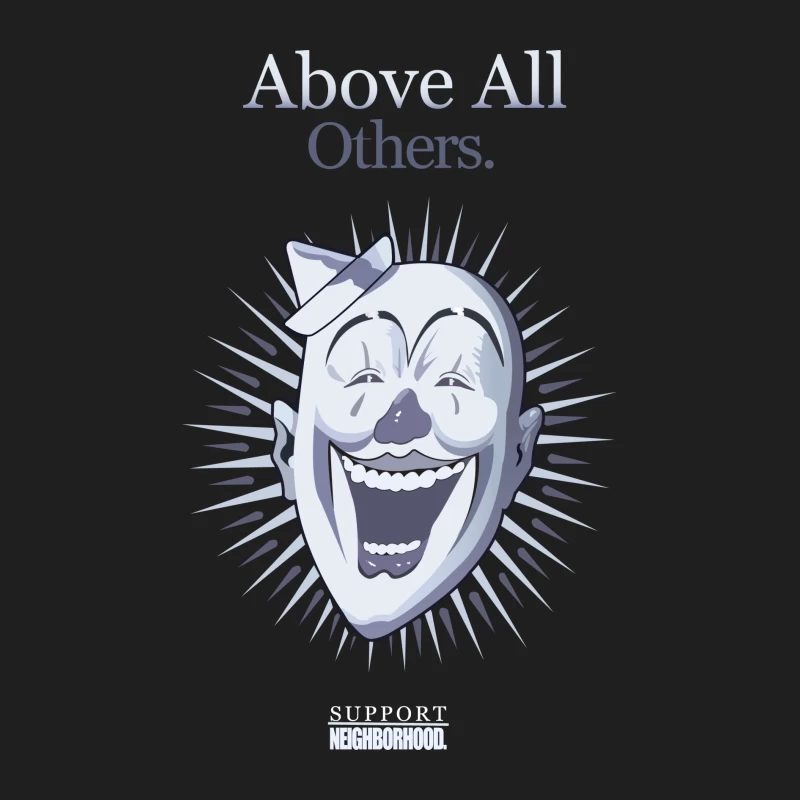 Unterstützung, Clown-Maske, Slogan Herren Tanktops