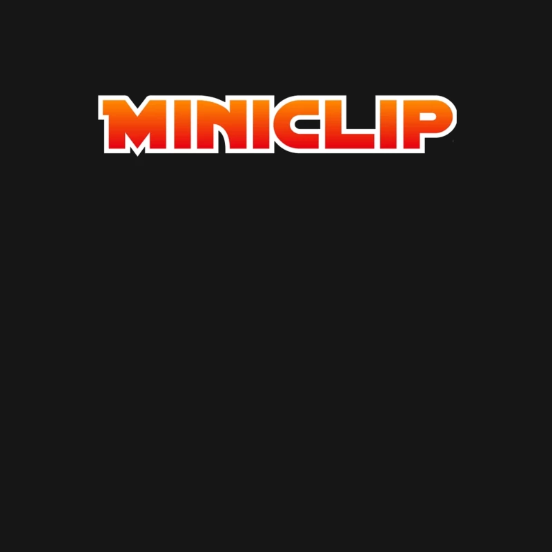 Miniclip Gaming Company Logo in Orange and Red Gradient Typography Male T-Shirt