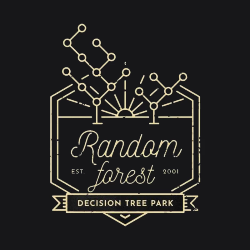 Random forest (Yellow lines) Male Pullover Hoodie