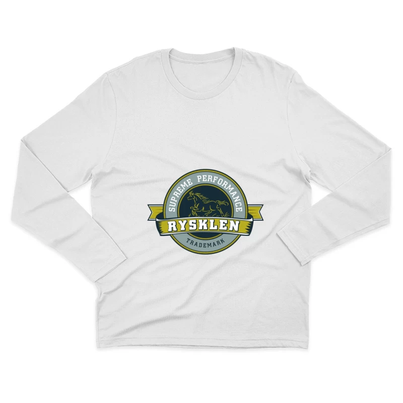 Étiquette de performance suprême avec cheval Homme Manches Longues T-Shirt