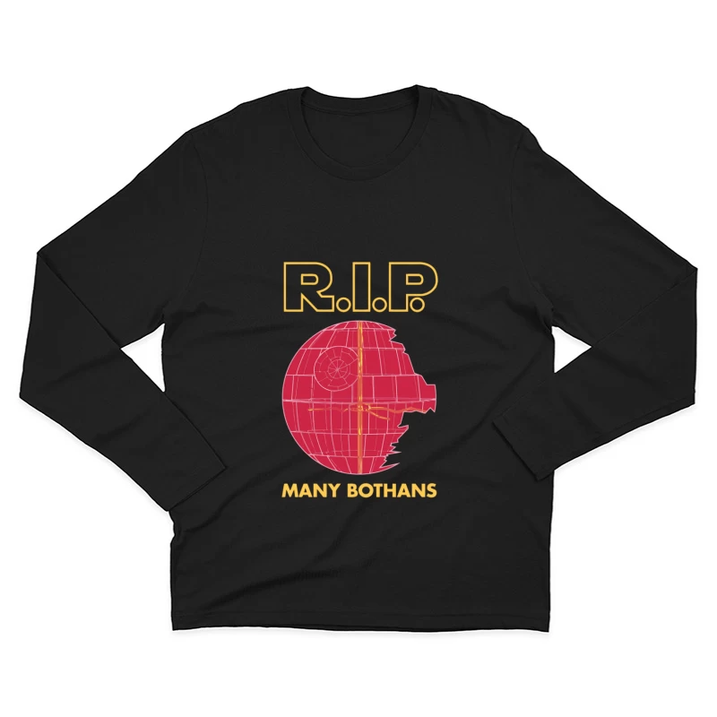 Star Wars Death Star RIP Parody Male Long Sleeve T-Shirt