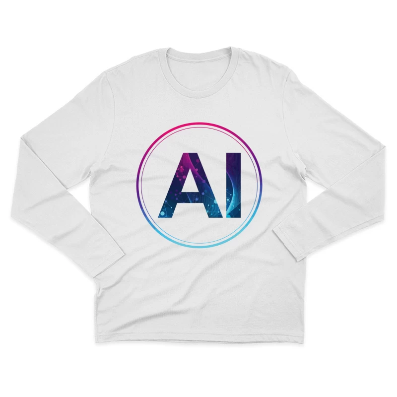 Futuristic AI Network – A Vision of Digital Innovation Male Long Sleeve T-Shirt