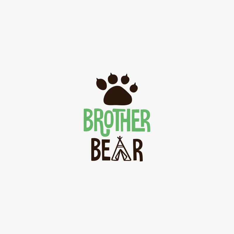 Motif d'ours frère avec empreinte Femme Sweat-shirt à enfiler