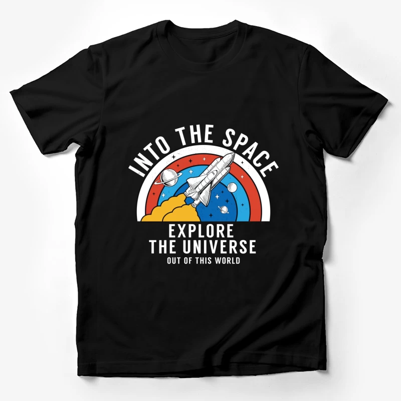 Erforsche das Universum: Ins All Herren T-Shirt