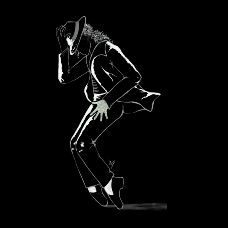 Dynamic Dance Silhouette Pin