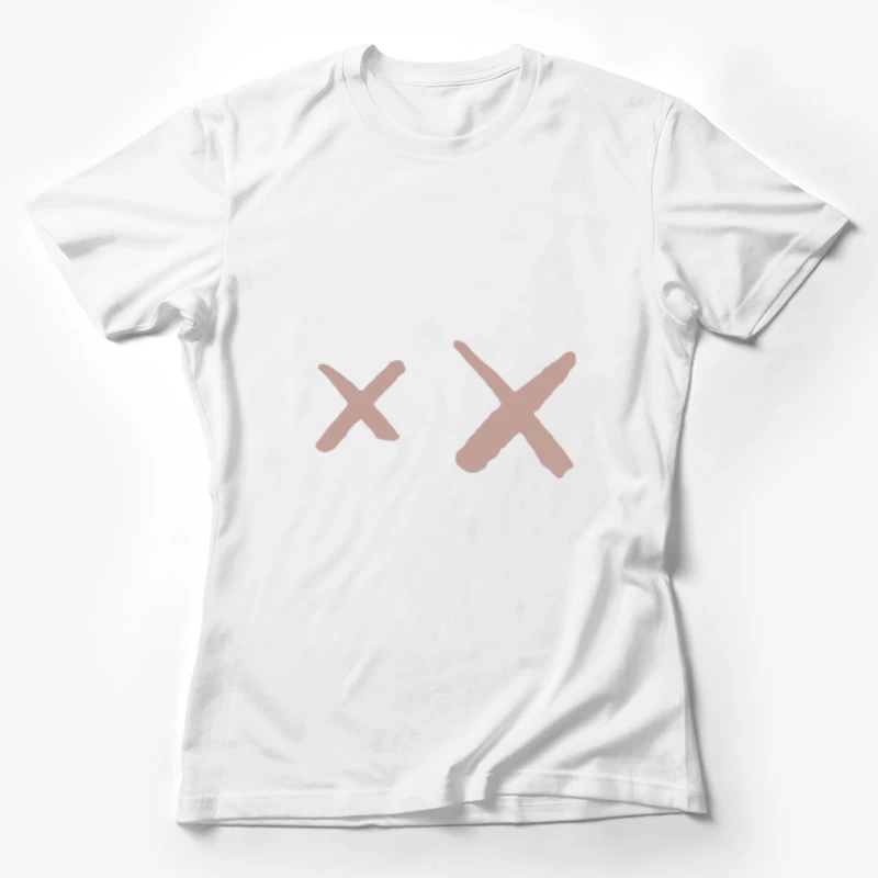 Motif X Gribouillé Femme T-Shirt