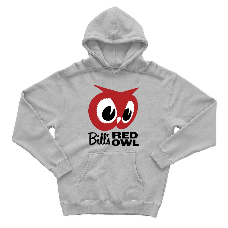 Bill's Red Owl Vintage Restaurant Logo Male Pullover Hoodie