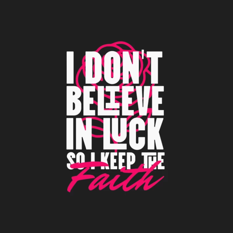 Glaube über Glück Spruch Herren Tanktops