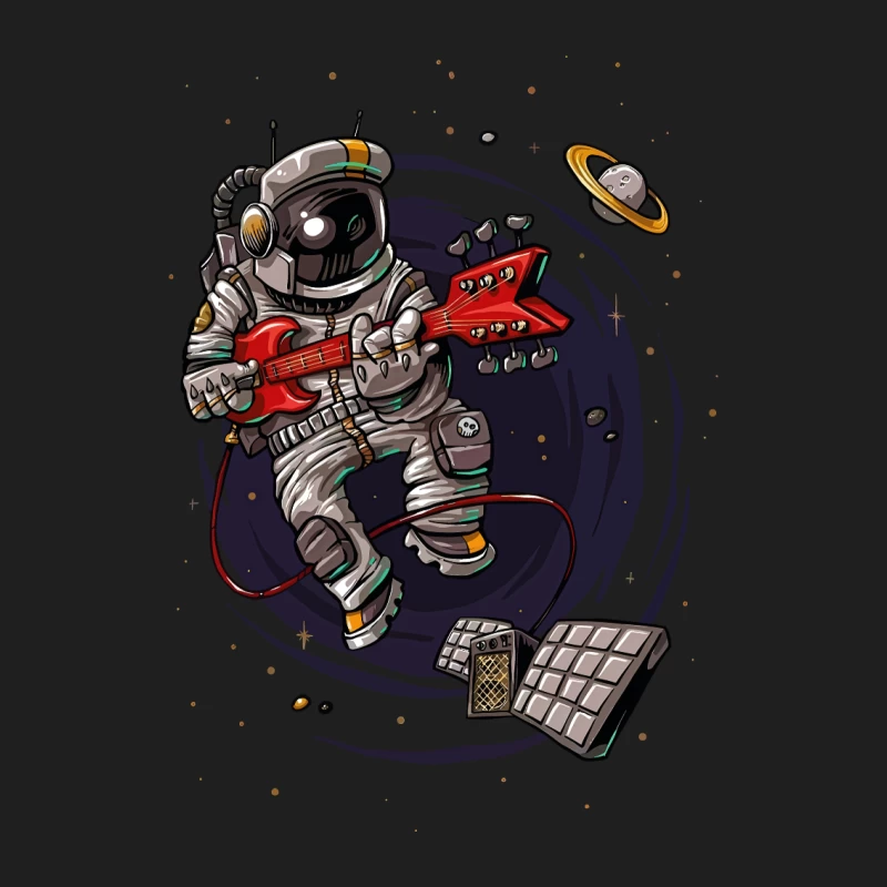 Astronaut Rocker in Space Male Tank Top