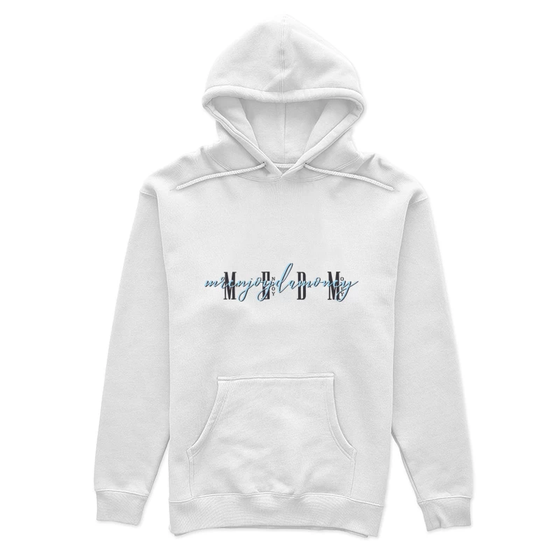 Moderner Schriftzug in Hellblau Damen Pullover Hoodie