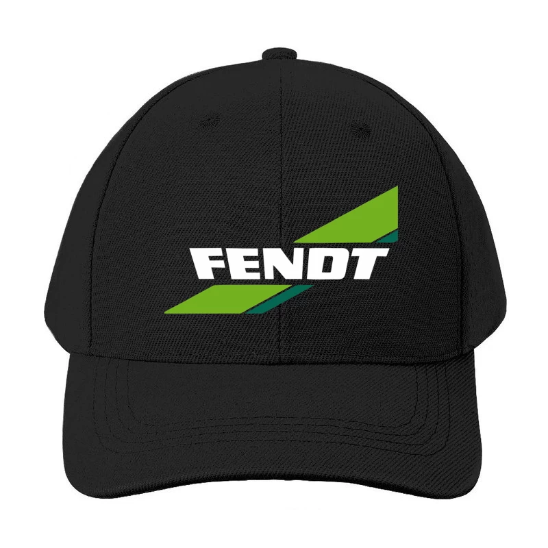 Fendt Agricultural Machinery Logo with Green Diagonal Stripes Baseball Cap