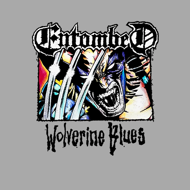 Entombed Wolverine Blues Vintage Male Pullover Hoodie