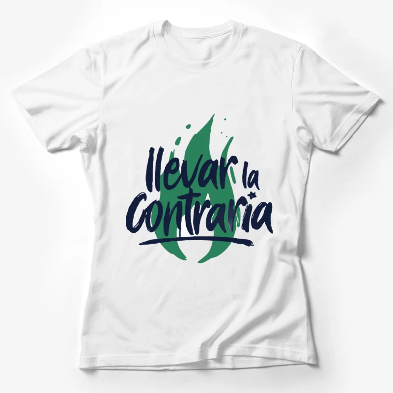 Grafikdesign mit Flamme und Schriftzug Damen T-Shirt