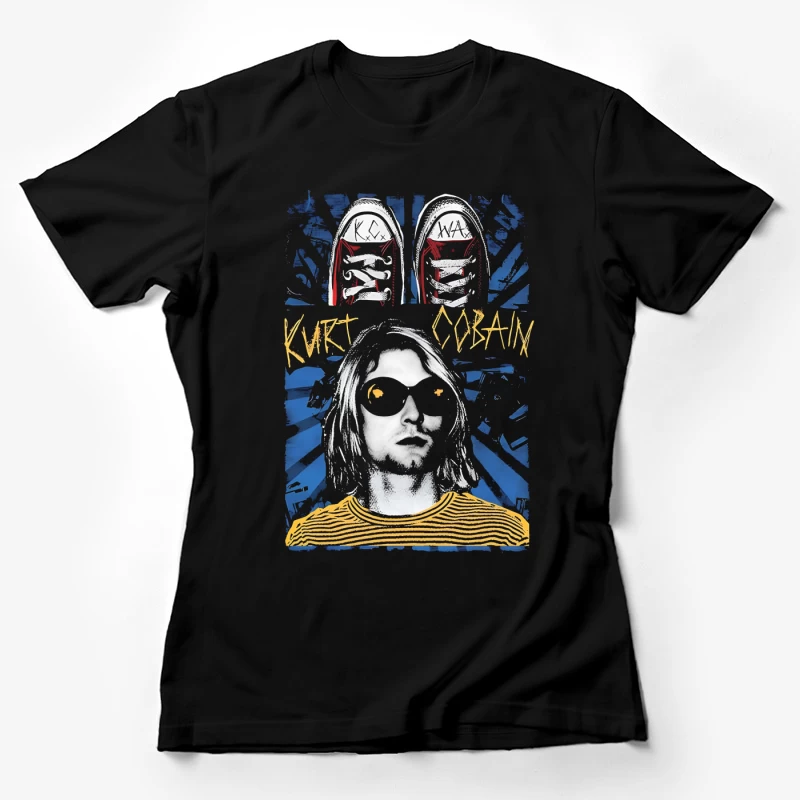 Kurt Cobain Retro Female T-Shirt