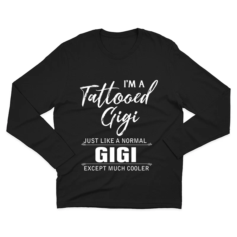 T-shirt Gigi tatouée Homme Manches Longues T-Shirt