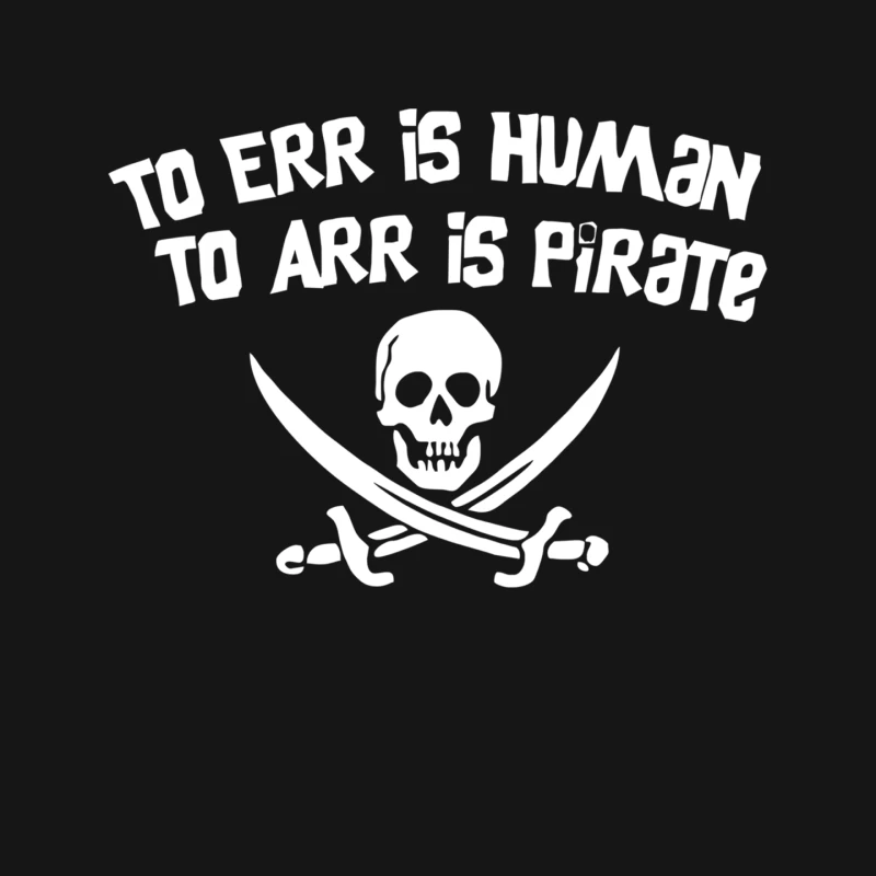 Pirate Tee Skull Crossbones Mouse Pad