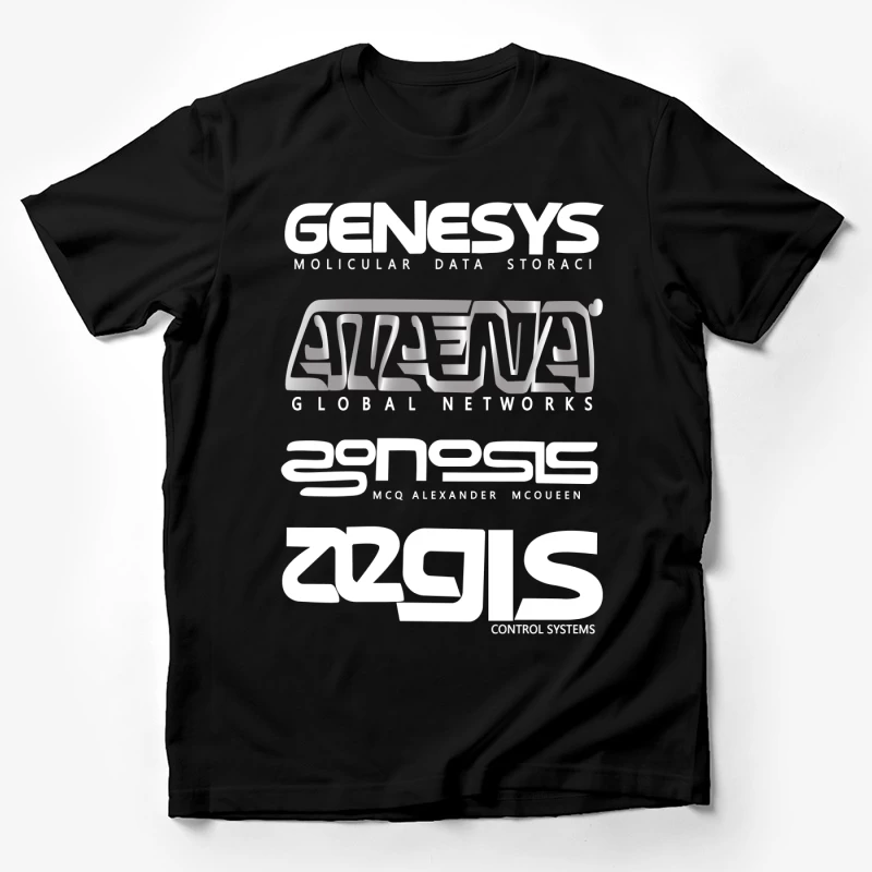 Futuristische Technologie-Logosammlung Herren T-Shirt