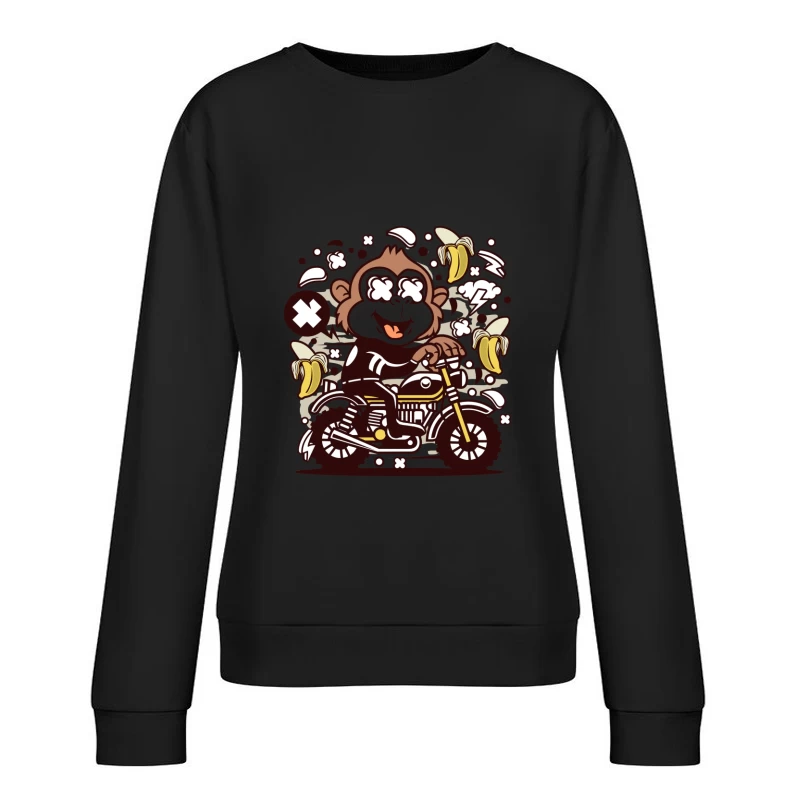 Singe Motard Exalté Femme Sweat-shirt à enfiler