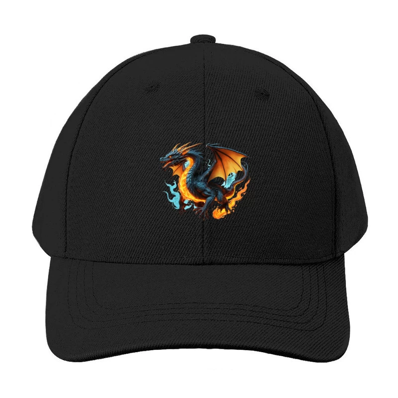 Majestic Fire Dragon Artwork Baseball Cap