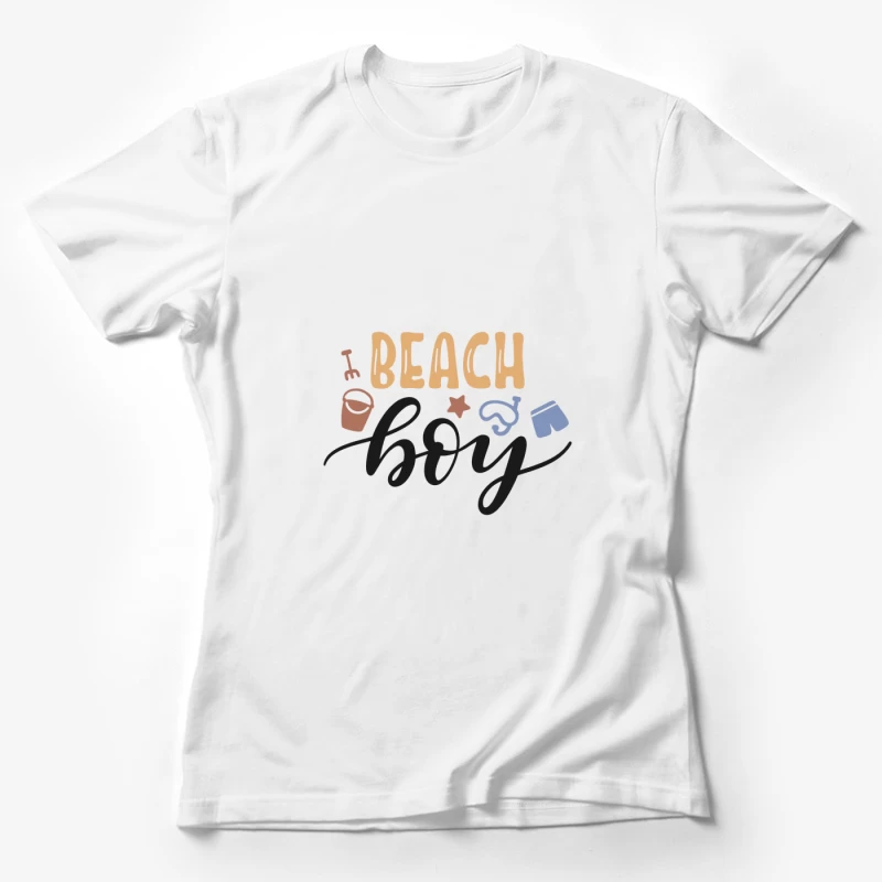 Design de plage pour garçons Femme T-Shirt