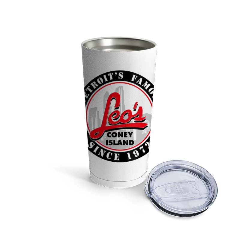 Leo's Coney Island - Detroit's Famous Restaurant Logo Since 1972 Travel Mug