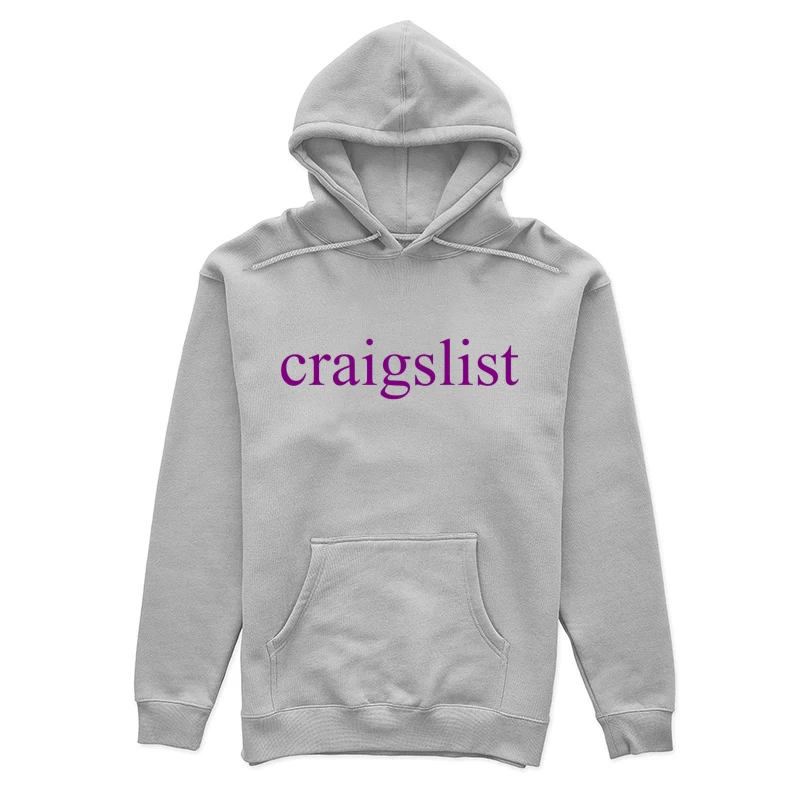 Craigslist Purple Logo Design Female Pullover Hoodie