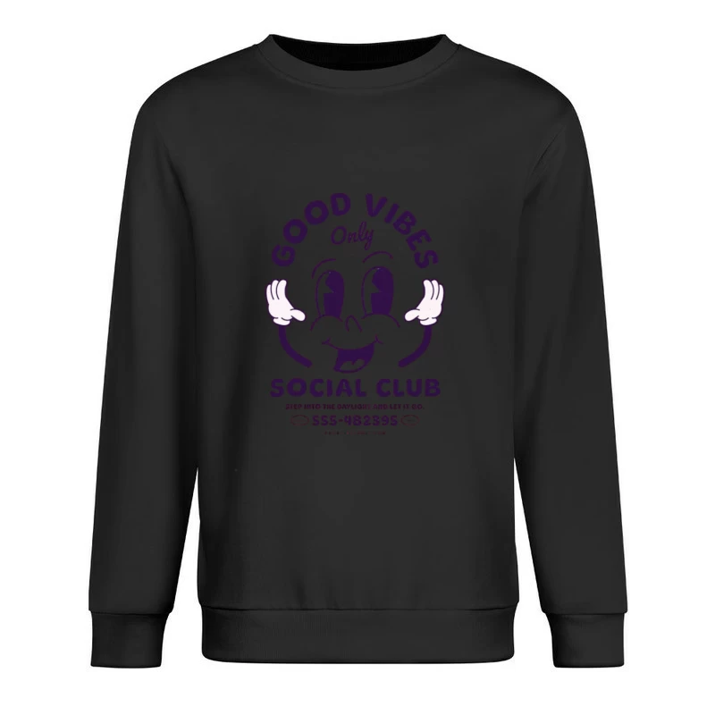 Design Club Bonne Vibe Homme Sweat-shirt à enfiler