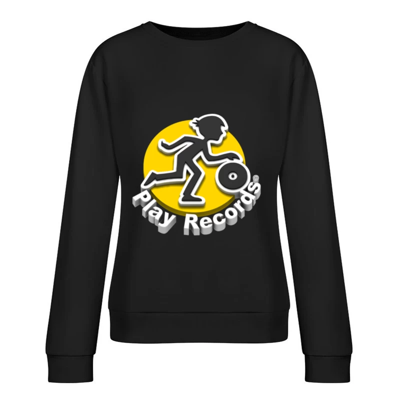 3D Play Records Logo Female Pullover Sweatshirt