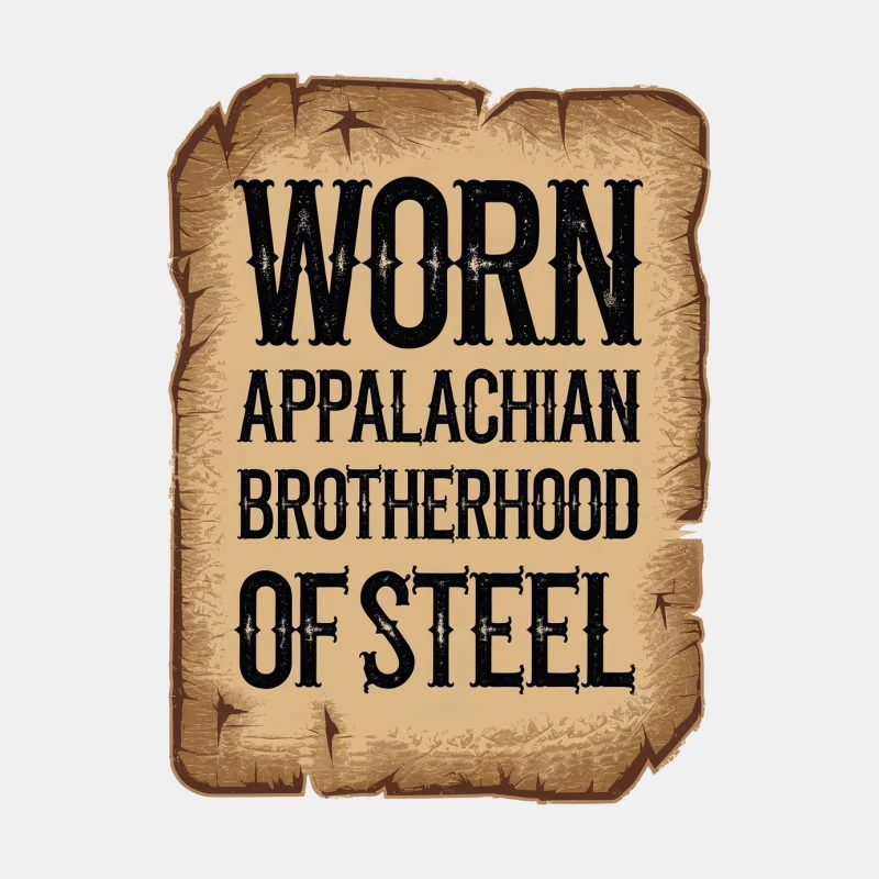 Worn Appalachian Brotherhood of Steel Vintage Poster Male Tank Top