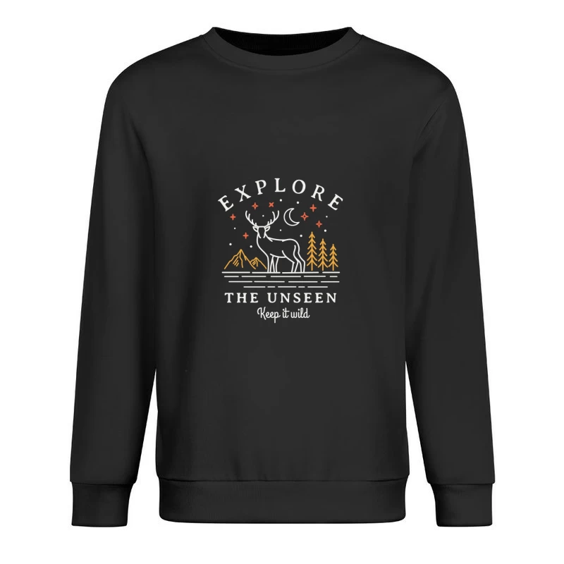 Erkunde das Unbekannte in der Natur Herren Pullover Sweatshirt