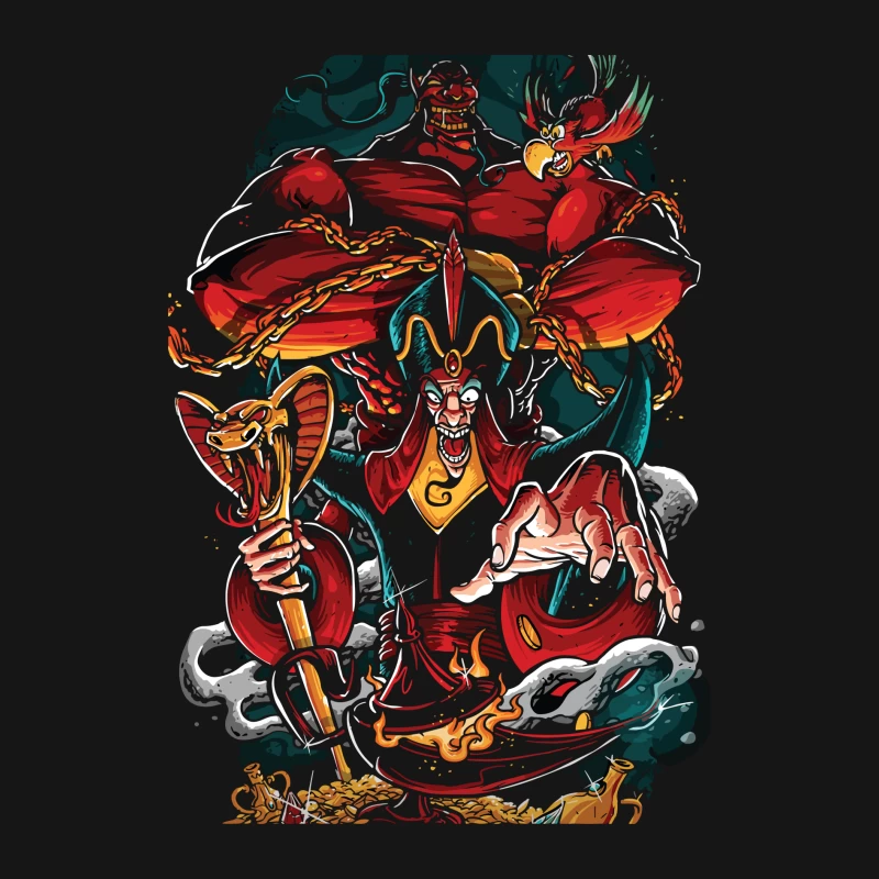 Animated Fantasy Villains Male Long Sleeve T-Shirt